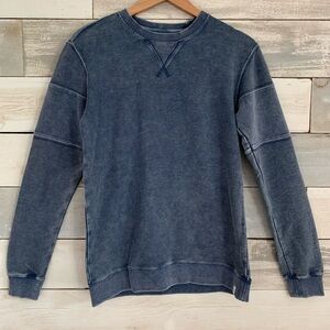 NWT | RVCA | M’s S | Blue Cotton Crewneck Sweater